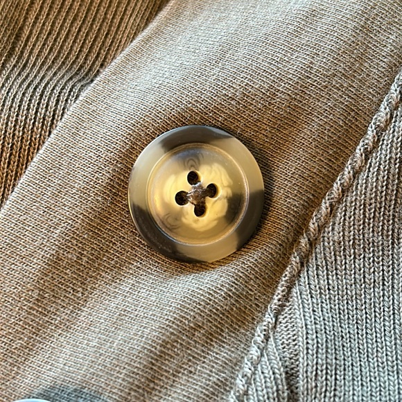 Free People Beach Henley Style Ribbed 100% Cotton Women’s Size L Army Green Top - Picture 11 of 14